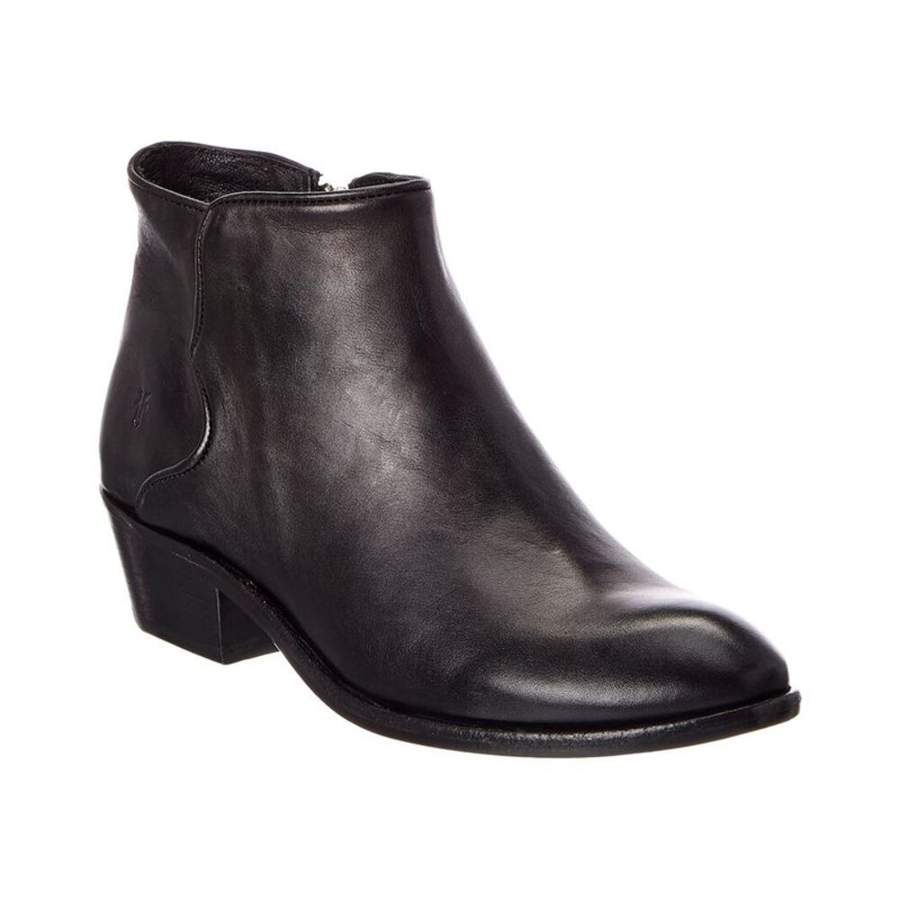Frye Carson Piping Leather Bootie, Black